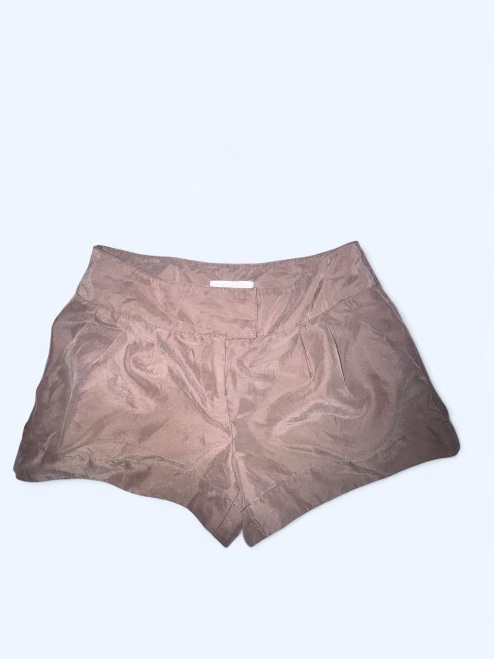 Forever 21 Essentials Mauve Satin High Waisted Shorts